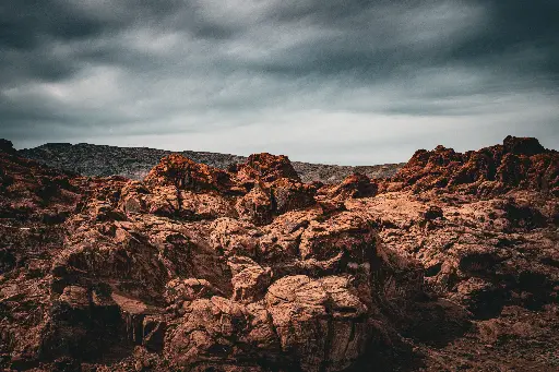 Orage sur le Désert